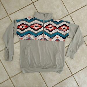 Aztec Quarter Zip Pullover
